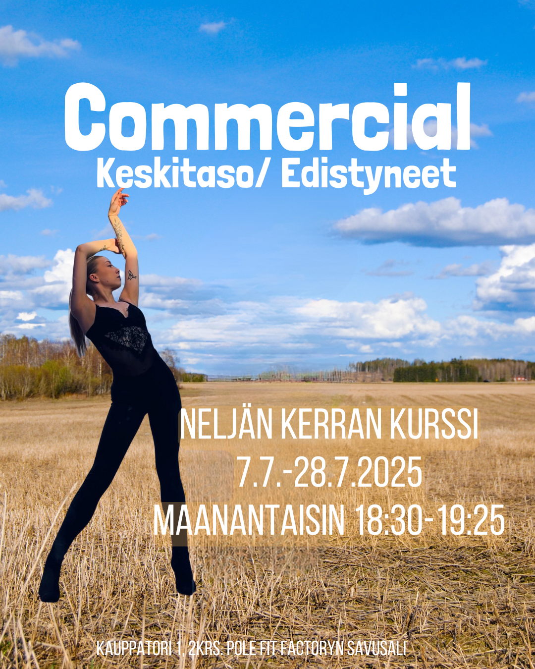 Commercial heinäkuun kesäkurssi (4krt)