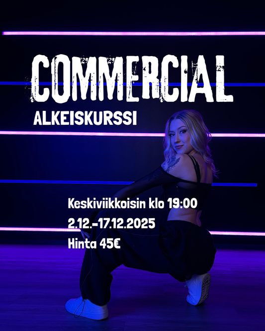 Commercial joulukuun alkeiskurssi (3krt)