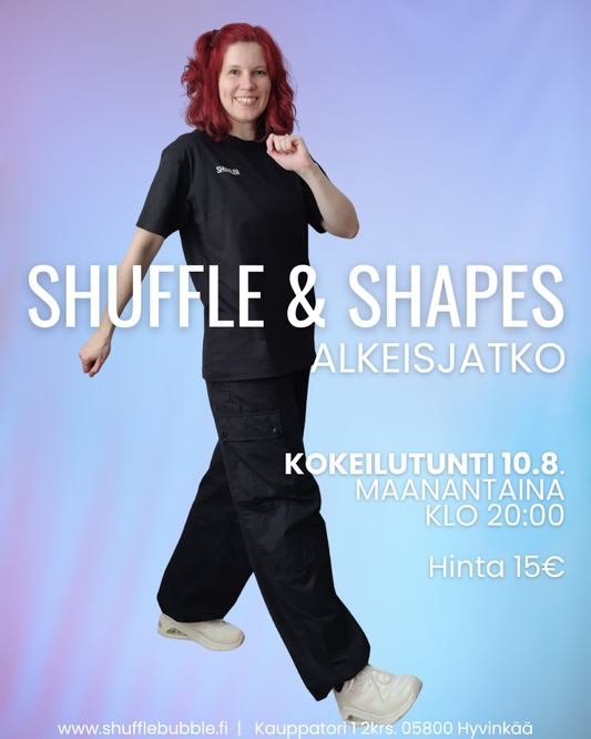 Shuffle & shapes alkeisjatko 10.8.
