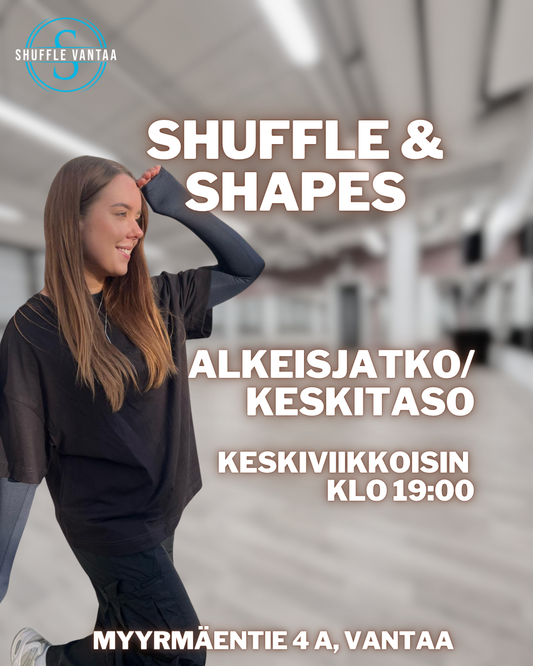 Shufflen alkeisjatko/ keskitason kurssi (4krt)