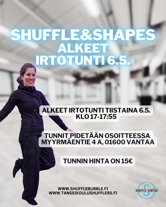 Shuffle&Shapes alkeet irtotunti 6.5.