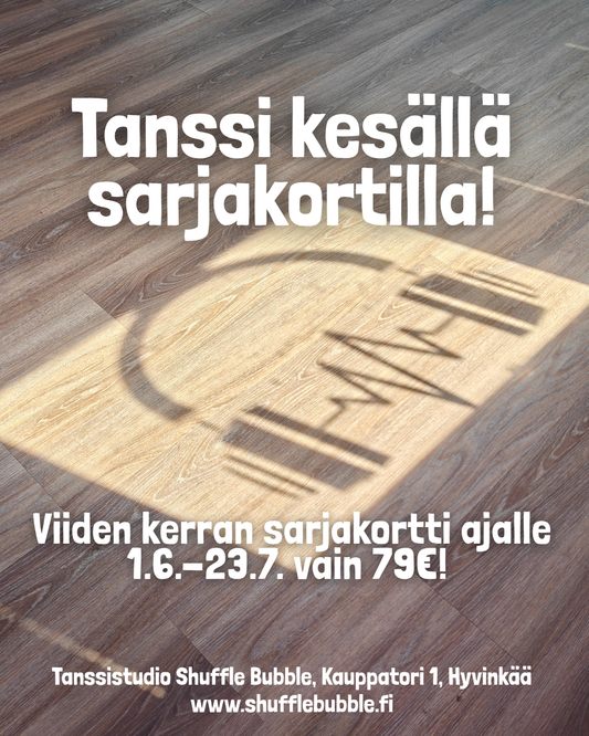 Tanssituntien 5x kesäkortti