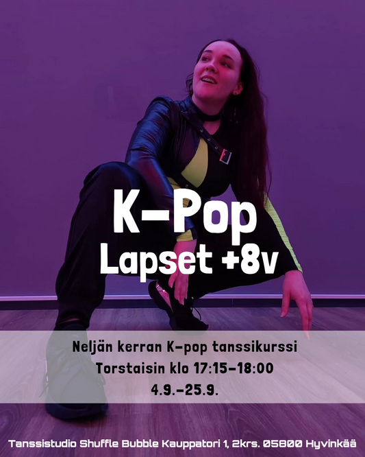 K-pop kurssi lapset +8v (4krt)